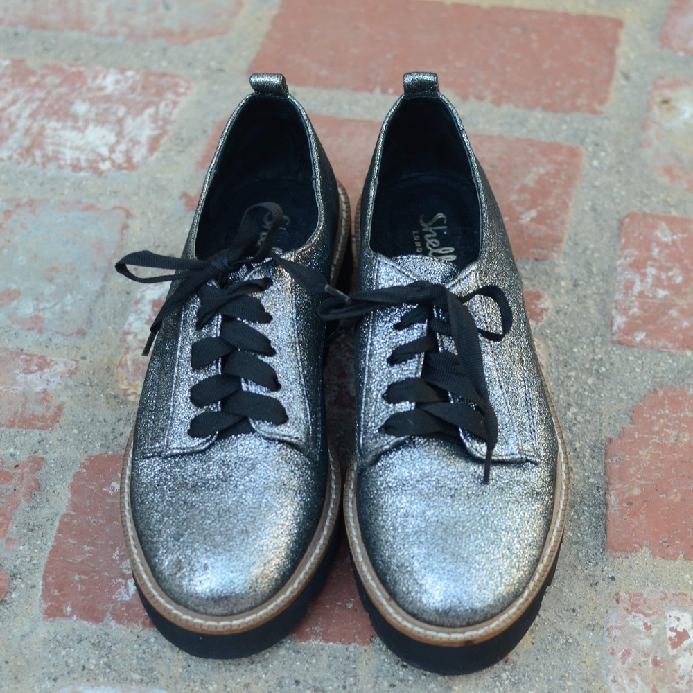 Shellys London Glittery Metalic Oxford